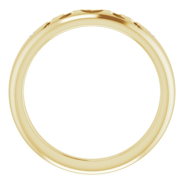 14K Gold .015 CTW Diamond Moon Phase Ring-Chris's Jewelry