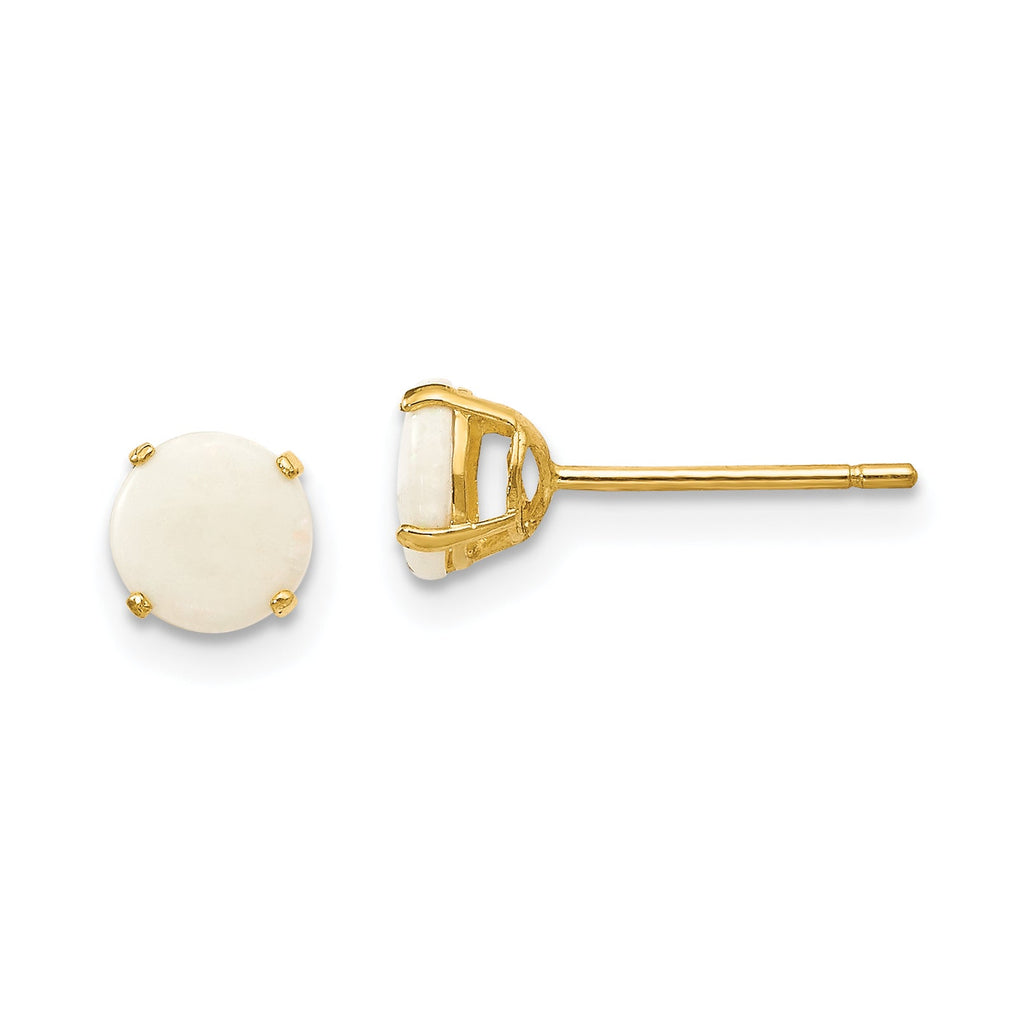 14k Yellow Gold Genuine Gemstones Post Earrings-SE2296-Chris's Jewelry