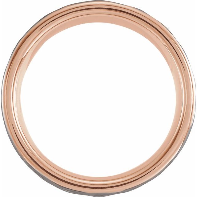 18K Rose Gold PVD Tungsten 8 mm Band-Chris's Jewelry