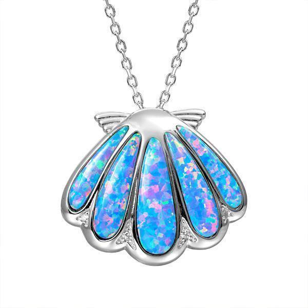 Opal Ocean Oyster Shell Pendant-629-31-31-Chris's Jewelry