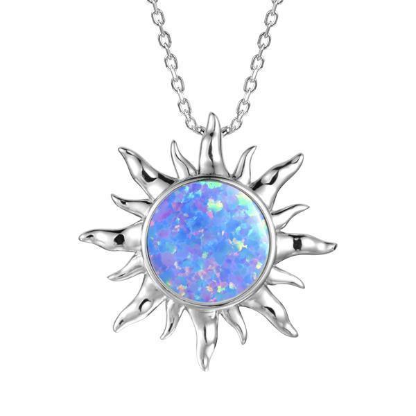 Opal Sun Pendant-638-31-31-Chris's Jewelry
