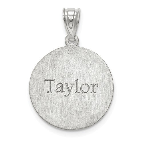Volleyball Number And Name Pendant - Sterling Silver or Solid Gold-Chris's Jewelry