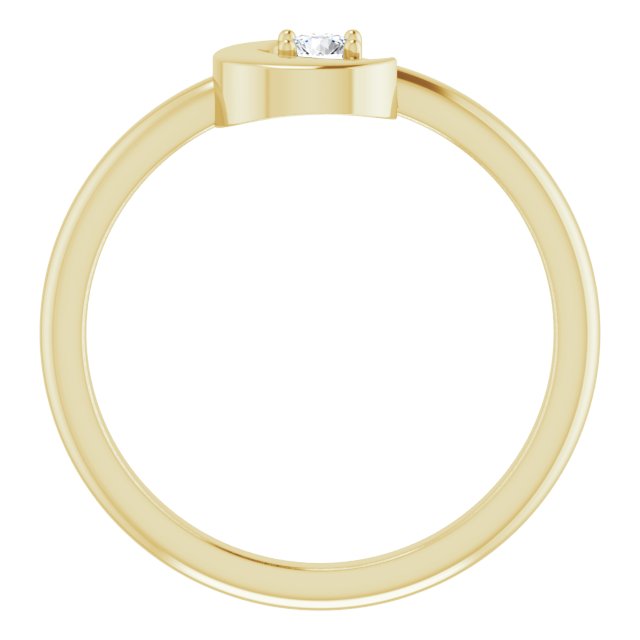 14K Gold 1/10 CT Natural Diamond Celestial Ring-Chris's Jewelry