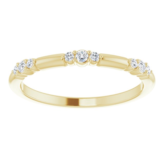 14K Gold 1/10 CTW Natural Diamond Stackable Ring-Chris's Jewelry
