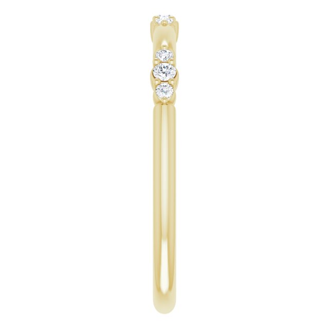 14K Gold 1/10 CTW Natural Diamond Stackable Ring-Chris's Jewelry
