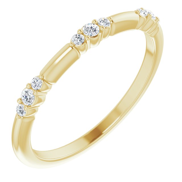 14K Gold 1/10 CTW Natural Diamond Stackable Ring-124033:601:P-Chris's Jewelry
