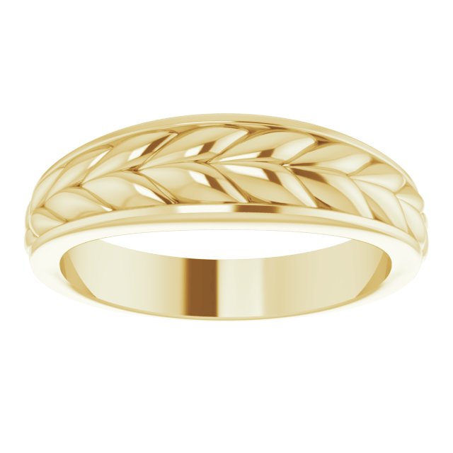 14K Gold Braided Ring Yellow Rose White-Chris's Jewelry