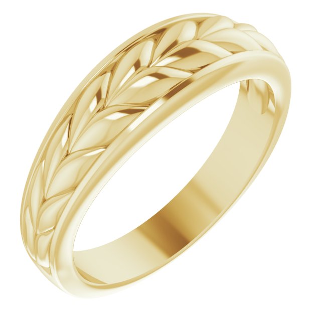 14K Gold Braided Ring Yellow Rose White-9879:103:P-Chris's Jewelry