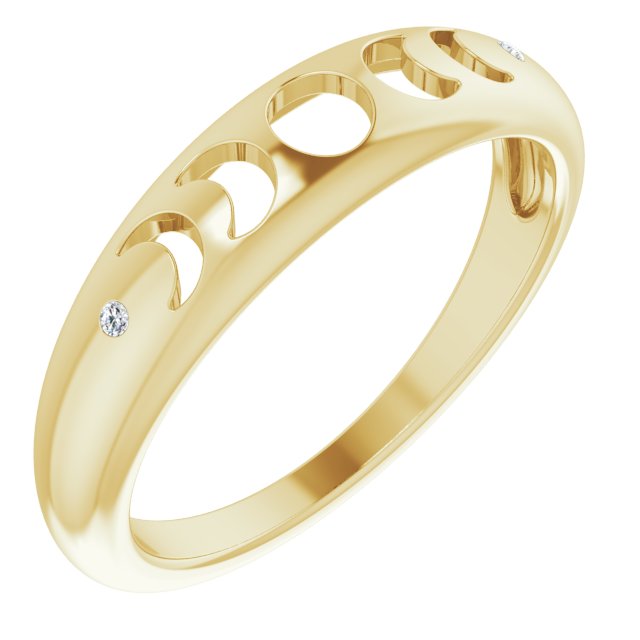 14K Gold .015 CTW Diamond Moon Phase Ring-124741:107:P-Chris's Jewelry