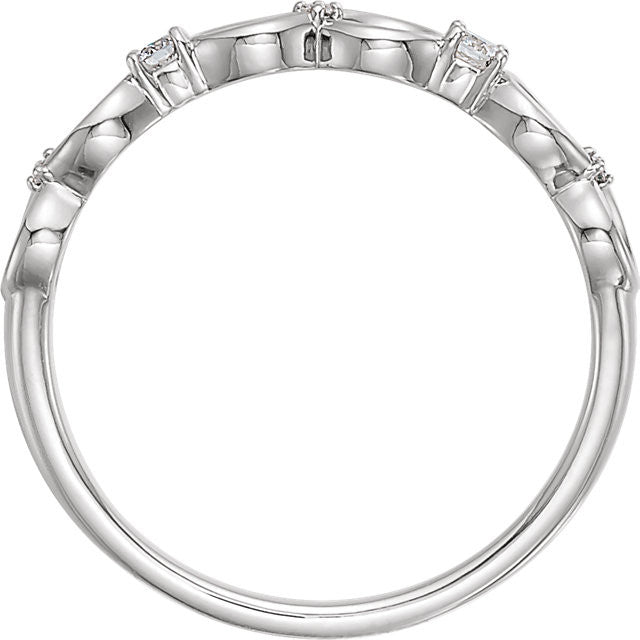 14K Gold .08 CTW Diamond Infinity-Style Ring-Chris's Jewelry