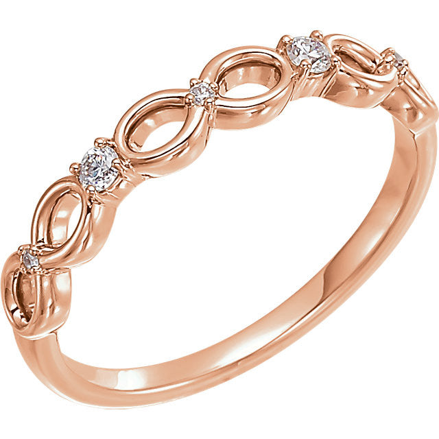 14K Gold .08 CTW Diamond Infinity-Style Ring-123285:602:P-Chris's Jewelry