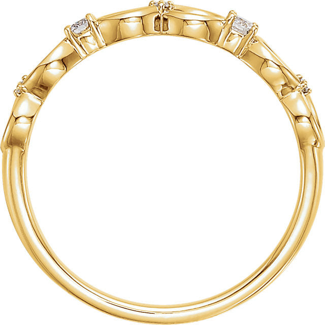14K Gold .08 CTW Diamond Infinity-Style Ring-Chris's Jewelry