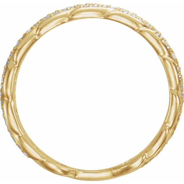 14K Yellow Gold 1/4 CTW Diamond Stackable Chain Link Ring-123098:601:P-Chris's Jewelry