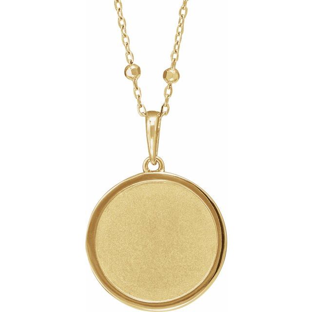 14K Yellow Gold Artemis Coin 18" Necklace-88042:102:P-Chris's Jewelry