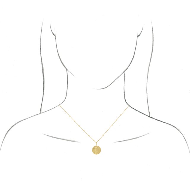 14K Yellow Gold Athena Coin 18 14K Yellow Gold Athena Coin 18