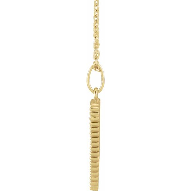 14K Yellow Gold Crescent 16-18" Necklace-88170:104:P-Chris's Jewelry