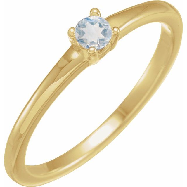 14K Yellow Gold Natural Blue Sheen Moonstone Ring-72314:601:P-Chris's Jewelry