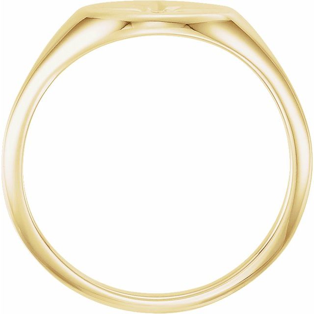 14K Yellow Gold .02 CT Diamond 10x8 mm Oval Starburst Signet Ring-122747:6001:P-Chris's Jewelry