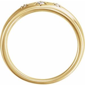 14K Yellow Gold .05 CTW Diamond Starburst Ring-123182:601:P-Chris's Jewelry
