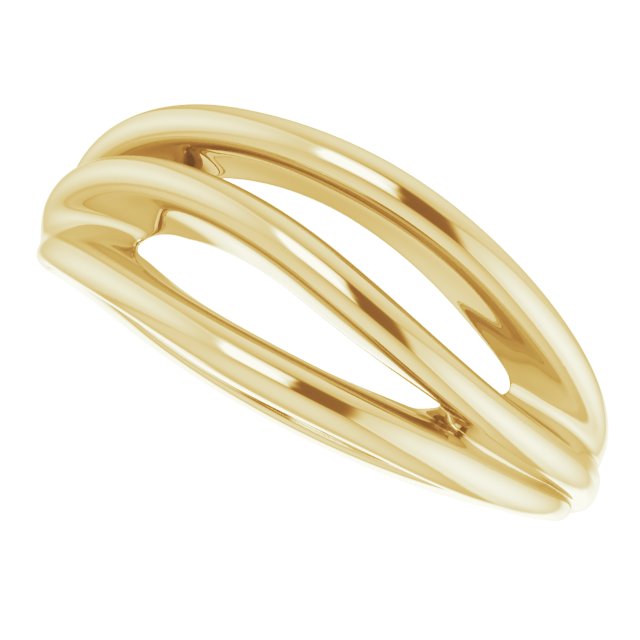 14K Yellow Negative Space Ring-Chris's Jewelry