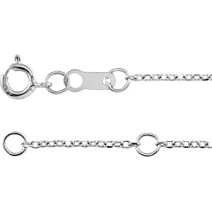 14KWCH 14k White Gold Chain Options for Customizations-CH123:117:P-Chris's Jewelry
