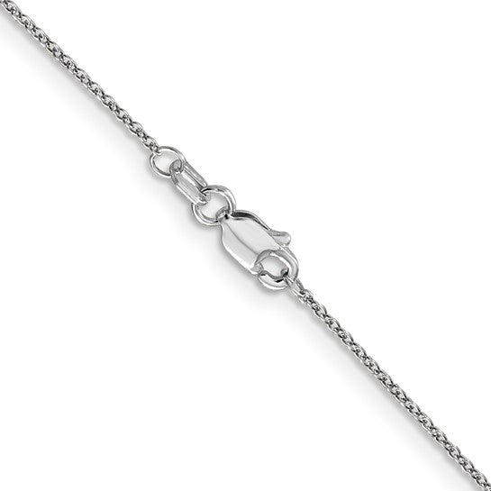 14KWCH 14k White Gold Chain Options for Customizations-PEN75L-16-Chris's Jewelry
