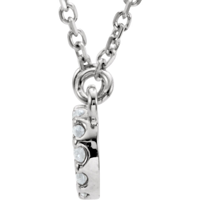 14k Gold 1/10 CTW Diamond Infinity-Inspired 16" Necklace-Chris's Jewelry
