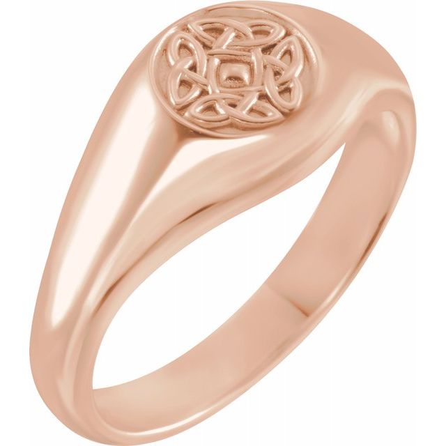 14k Gold 13.5 mm Celtic-Inspired Ring-9867:101:P-Chris's Jewelry