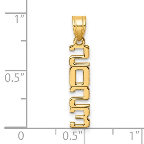 14k Gold 2023 Graduation Charm-K9982-Chris's Jewelry
