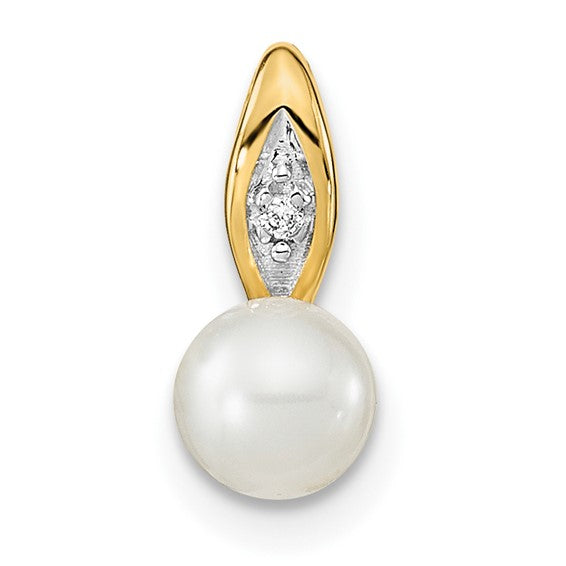 14k Gold Genuine Oval Gemstone & Diamond Pendants-XBS593-Chris's Jewelry