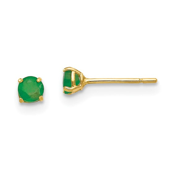 14k Yellow Gold Genuine Gemstones Post Earrings-SE2295-Chris's Jewelry