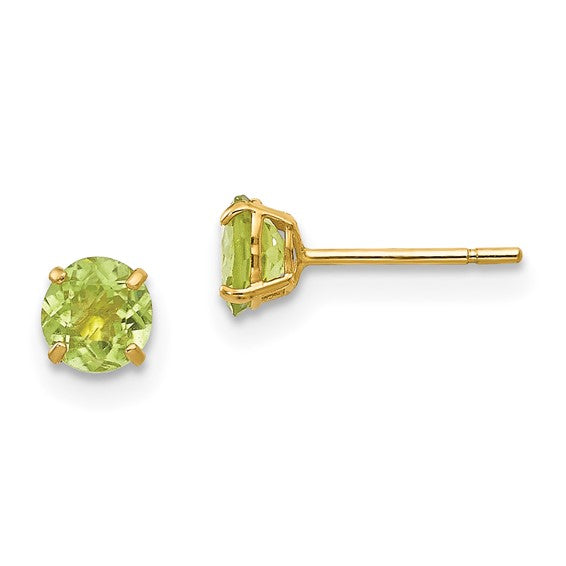 14k Yellow Gold Genuine Gemstones Post Earrings-SE2288-Chris's Jewelry
