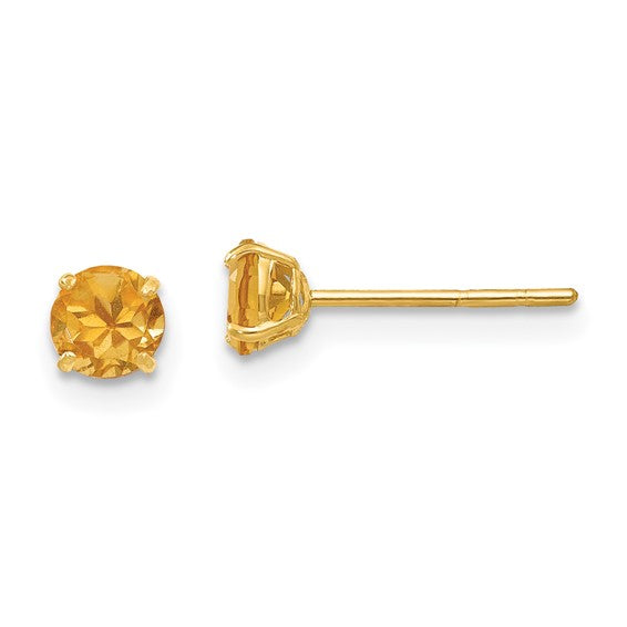 14k Yellow Gold Genuine Gemstones Post Earrings-SE2291-Chris's Jewelry