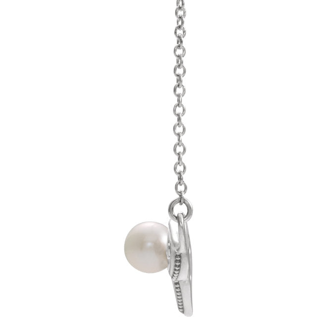 Freshwater Cultured Pearl Bar 18" Necklace-Chris's Jewelry