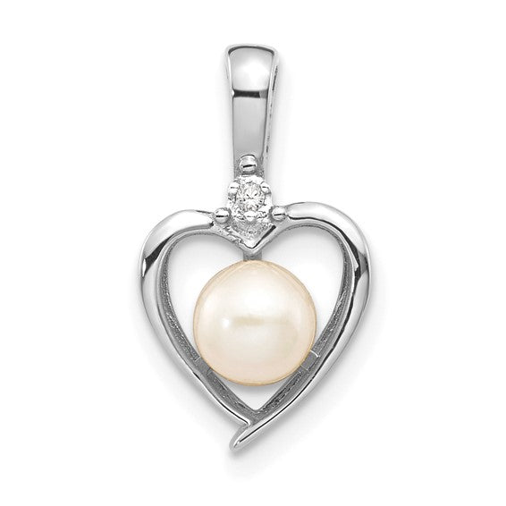 Gemstone and Diamond Heart Pendants-XBS459-Chris's Jewelry