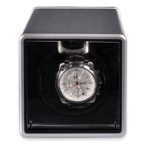 Rotations Silver Metal Single Watch Winder-GM8460-Chris's Jewelry
