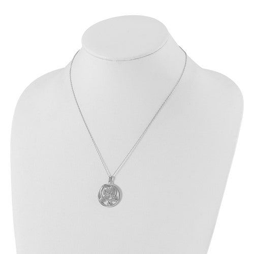 Sterling Silver CZ Dream Come True 18in. Necklace-QSX546-Chris's Jewelry