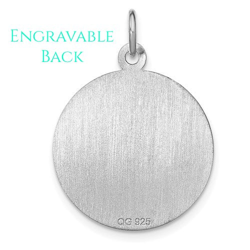 Sterling Silver Graduation Day Charm 20mm - Engravable-QC2427-Chris's Jewelry