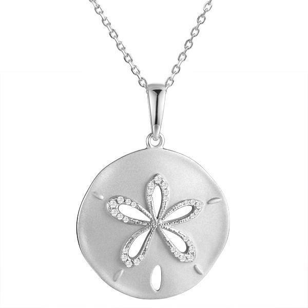 Sterling Silver Ocean Isle Sand Dollar Pendant by Alamea-514-11-01-Chris's Jewelry